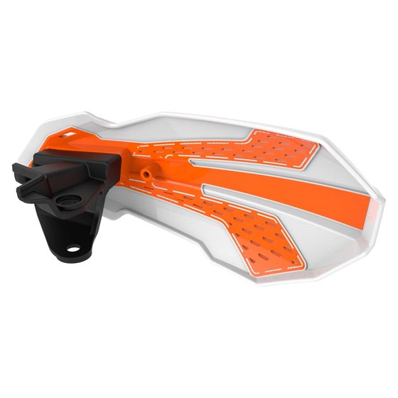 TE 300 TPI (2014 - 2022) mx flow handguards in white/orange | POLISPORT