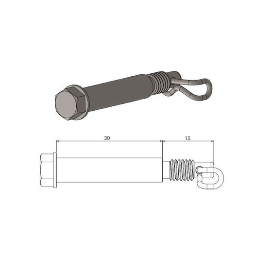 TC 85 (2014 - 2022) brake pad pin | MOTO-MASTER