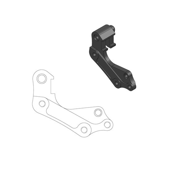 TE 250 (2003 - 2007) brake caliper relocation bracket | MOTO-MASTER