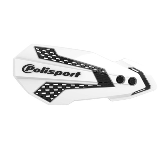 TE 150 (2017 - 2022) mx flow handguards in white/black | POLISPORT