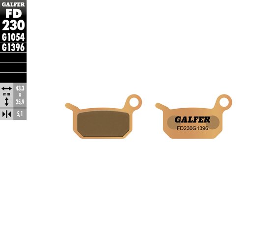 EE 5 (2020 - 2022) street sinter brake pad | GALFER