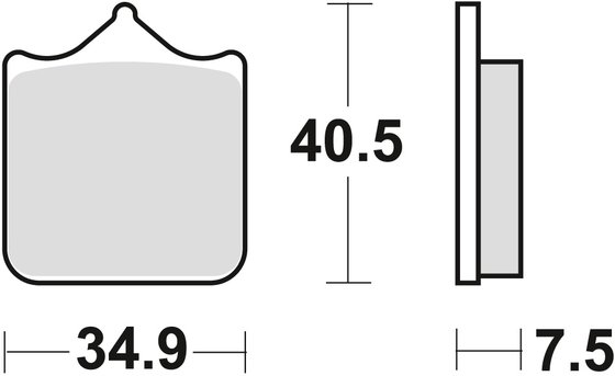 SM 610 (2006 - 2009) sintered metal brake pad | TRW