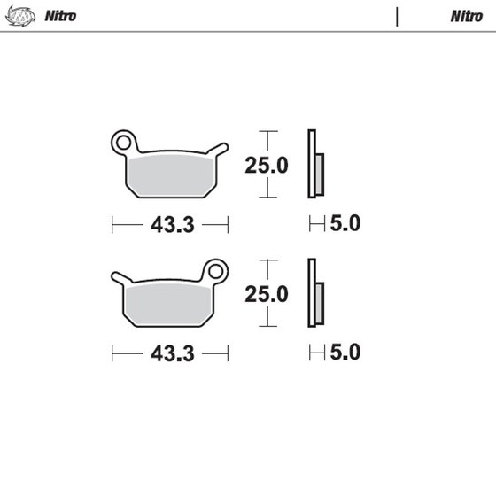 TC 50 (2017 - 2022) nitro offroad brake pad | MOTO-MASTER