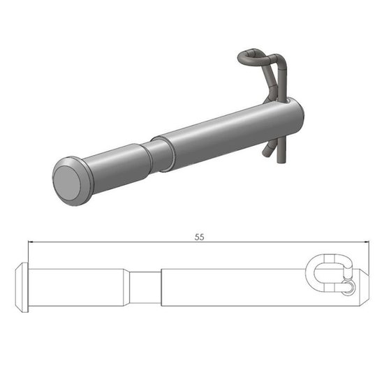 TE 250 (2018 - 2021) brake pad pin / brake caliper pin | MOTO-MASTER