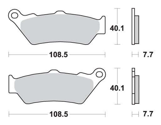 TR 650 TERRA (2013 - 2013) brakepads sintered rear | SBS