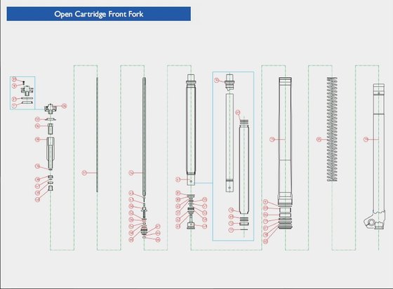 TC 449 (2011 - 2013) fork cartridge head seal | KYB