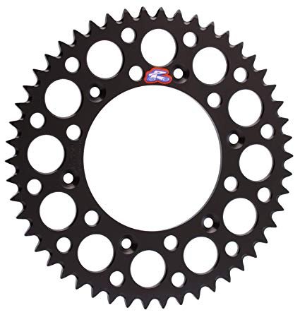 TE 250 (2014 - 2023) aluminum rear sprocket - 49 teeth, black | RENTHAL