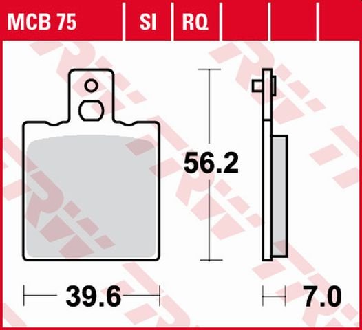 TC 510 (1988 - 1989) allround organic standard brake pad | TRW