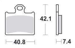 CR 65 (2012 - 2013) brakepads racing sintered | SBS