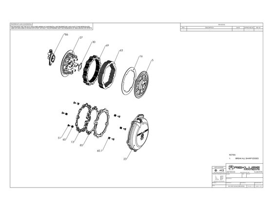 FX 350 (2019 - 2021) rekluse radiuscx clutch (dds) - husqvarna/ktm | REKLUSE