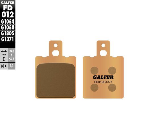 CR 125 (1984 - 2013) street sinter brake pad | GALFER