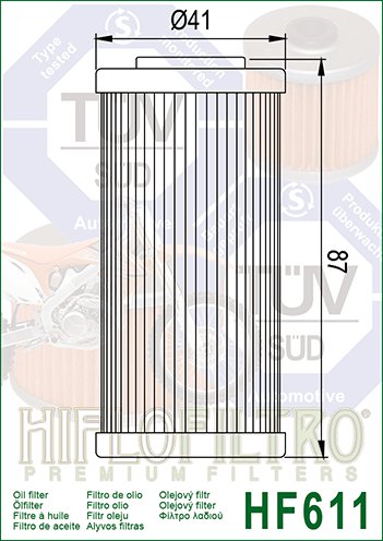 511 SMR (2011 - 2012) "hiflo" alyvos filtras hf611 | Hiflofiltro