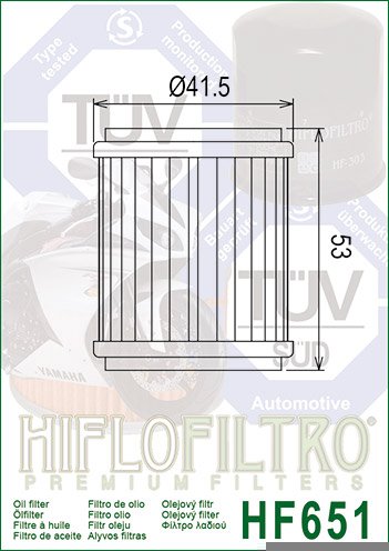 701 SUPERMOTO (2016 - 2022) alyvos filtras | Hiflofiltro