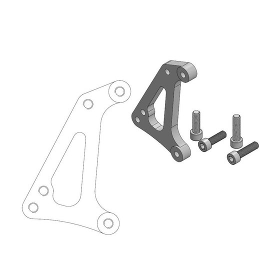 FC 450 (2014 - 2022) supermoto sm racing 320 mm disko adapteris 4 stūmoklių suportams | MOTO-MASTER