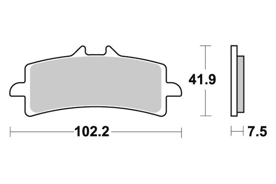 FS 450 (2015 - 2022) sbs brakepads dual sinter | SBS