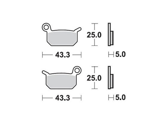 TC 50 (2017 - 2022) nitro offroad brake pad | MOTO-MASTER