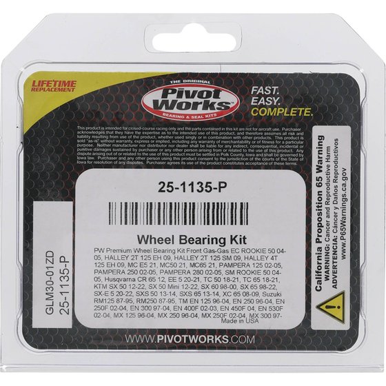 EE 5 (2020 - 2021) wheel bearing kit front | All Balls