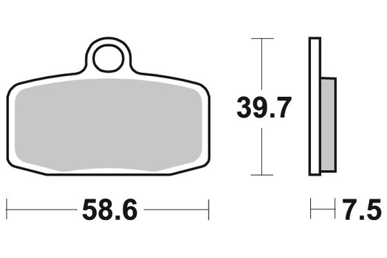 TC 85 (2014 - 2020) brakepads sintered offroad | SBS