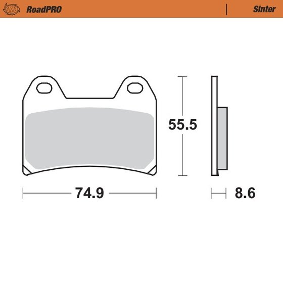 NORDEN 901 (2022 - 2022) sintered front brake pad | MOTO-MASTER