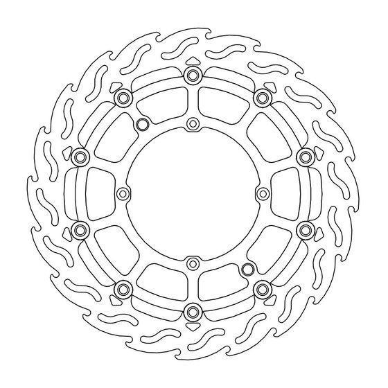 WR 250 (2000 - 2013) moto-master smr flame brakedisc front husqvarna: all models 2000, -> (black) | MOTO-MASTER