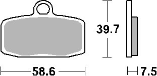 TC 85 (2014 - 2020) brakepads racing sintered | SBS