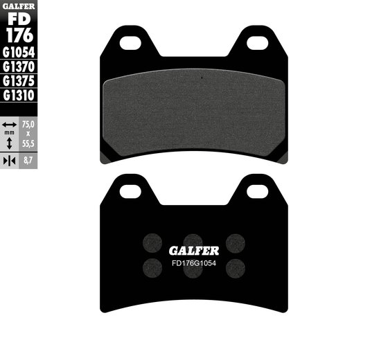 SM 610 (1999 - 2004) semi-metal brake pad | GALFER