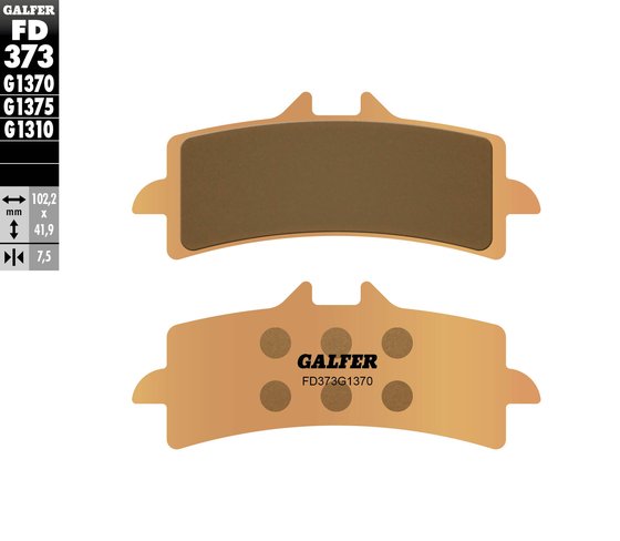 FS 450 (2017 - 2022) street sinter brake pad | GALFER