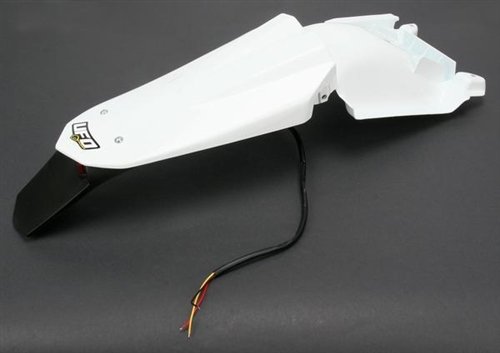 TC 510 (2008 - 2009) enduro rear fender with led light for husqvarna te/tc white | UFO