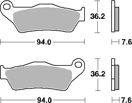 WR 360 (1998 - 2013)  sbs brakepads sintered | SBS