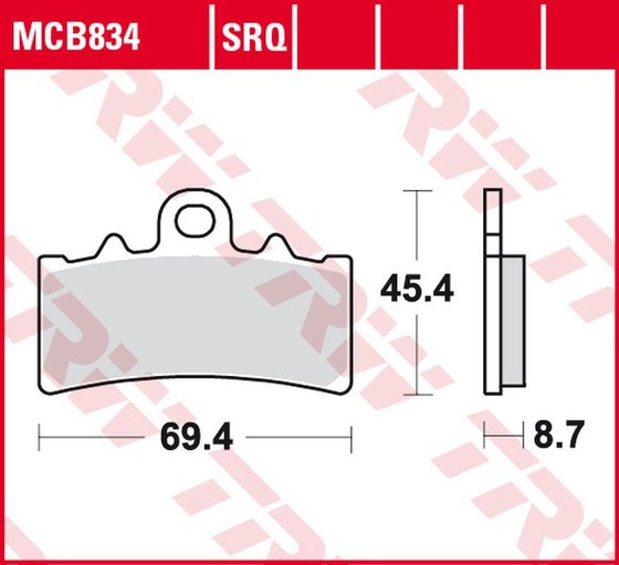 SVARTPILEN 401 (2018 - 2022) organic street brake pad | TRW