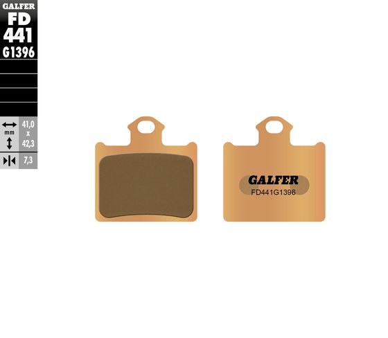 CR 65 (2011 - 2012) sintered metal brake pad | GALFER