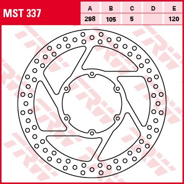 TR 650 STRADA (2013 - 2013) fixed round brake rotor | TRW