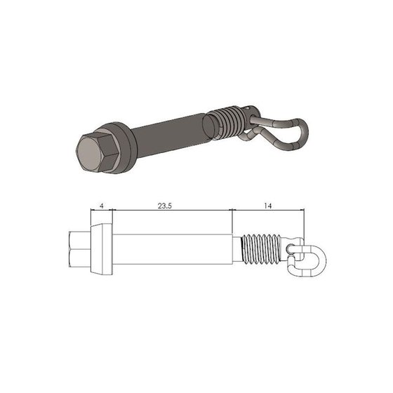 TC 65 (2017 - 2022) moto-master brake pad pin | MOTO-MASTER